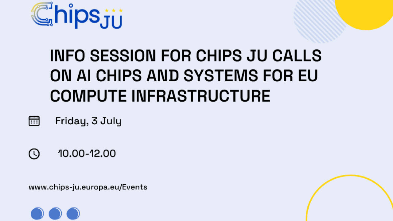 Info session for Chips JU calls on AI chips and systems for EU compute infrastructure